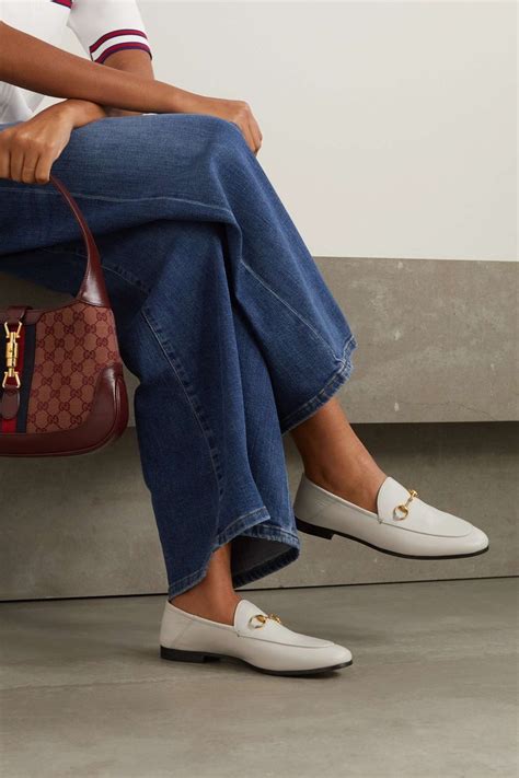 gucci brixton loafer outfit|Gucci horse bit detail loafers.